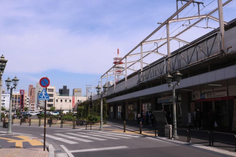 JR福山駅からヨガ教室が見えている風景